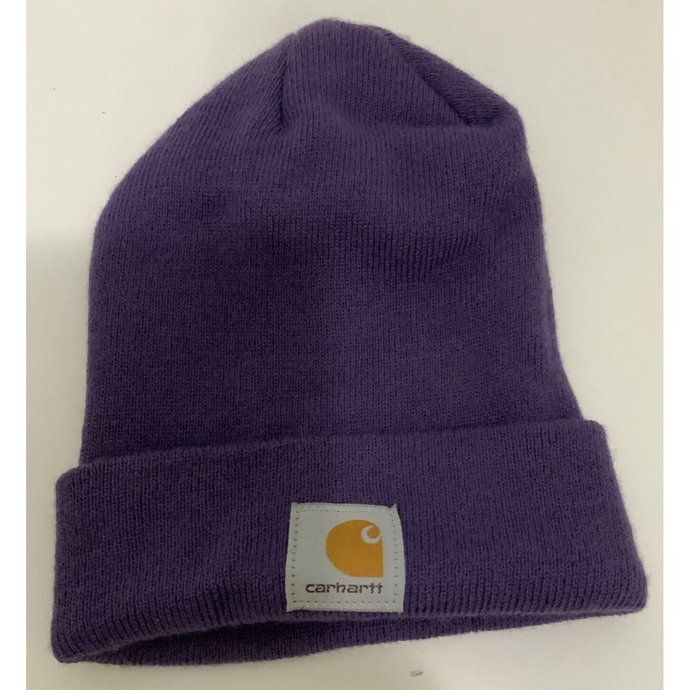 Carhartt Beanie Dark Purple Made In The USA One Size Unisex